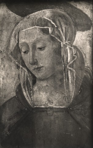 Anonimo — Ghirlandaio. Tête de sainte. Bayonne. Musée Bonnat — insieme